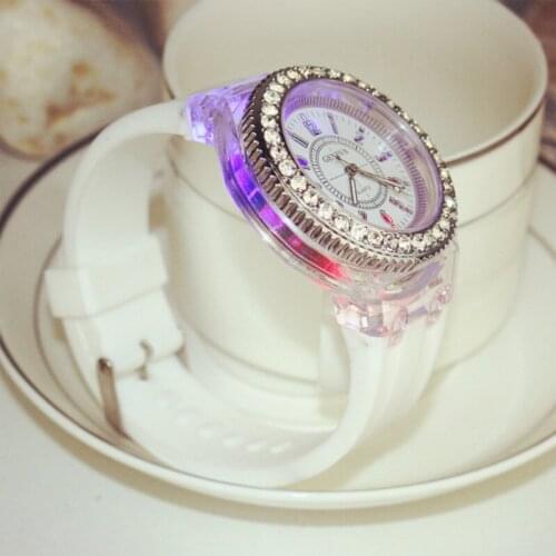 Luminous Personality Water Diamond Led Korean Fashion Trend Boys and Girls Students Lovers Watch