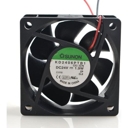 Establish FOR SUNON KD2406PTB1 24V 1.9W 6025 6CM 2-wire Inverter cooling Fan