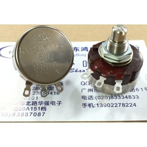Japan TOCOS potentiometer RV24YN15S B102 single B1K shaft length 15MM round shaft switch