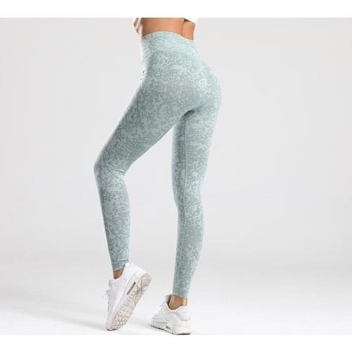 Women Seamless Workout Leggings Sport Fitness High Waist Yoga Pants Stretchy Booty Running Tights Push Up Leggings