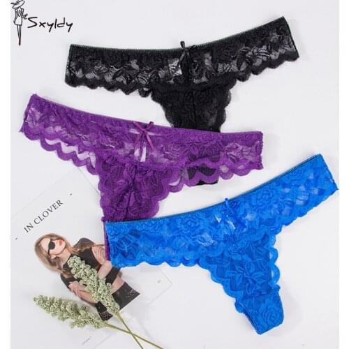 Women Sexy See Through Lace Briefs Knickers G-String Ladies Lingerie Womens Exotic Thong T-back Temptation Underwear