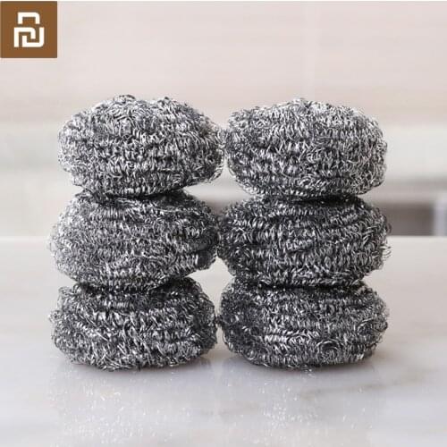 2Pcs Youpin Quange Stainless Steel Cleaning Metal Scrubber Ball kitchen Brush Dish Cleaning Tools