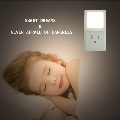 2 Pack Adjustable Brightness Very Good for Childrens Room Staircases Orientation Light Warm White Plug ilight Sensor Nightlight