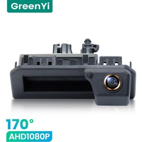 GreenYi 1080P HD 170° Car Rear View Camera for Audi Q2 Q3 A5 A6 VW Passat Bora Skoda Karoq Kodiaq 2017-2019