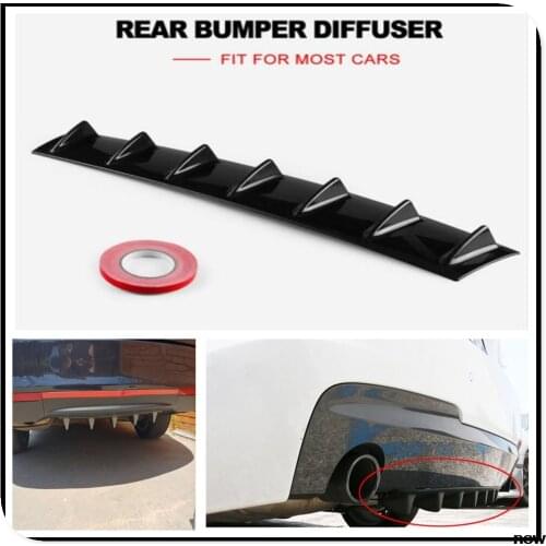 Car Rear Bumper Lip Diffuser Fin ABS air shark for Subaru Forester Ascent XV WRX VIZIV Outback Legacy Impreza Crosstrek