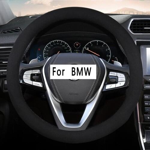 Car Suede leather Steering-wheels Cover for BMW X1 E84 F48 X2 F39 X3 E83 F25 G01 X4 F26 G01 X5 E53 E70 F15 G05 X6 E71 E72 F16 M