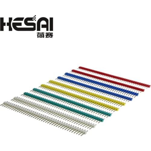 Hot Sale 10pcs 40 Pin 1x40 Single Row Male 2.54 Breakable Pin Header Connector Strip for arduino Diy Kit