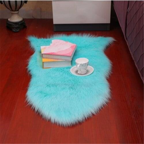 Faux Sheepskin Fur Rug Thick Carpet For Living Room Plush Rugs Children Bed Room Fluffy Floor Carpets Home Decor Soft Mat Anti