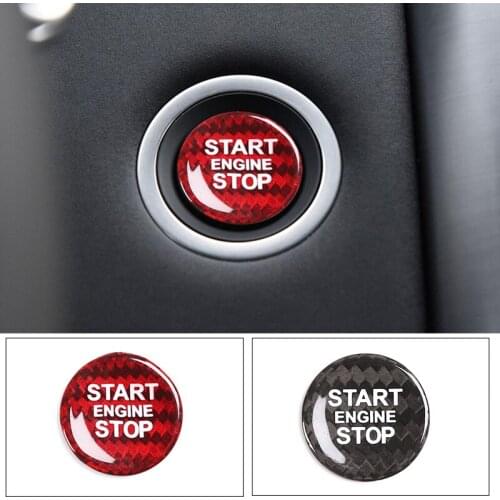 Car Engine Start Stop Switch Button Trim Cover Sticker For Land Rover Discovery Sport/5 For RR Evoque Vogue Car Accessories