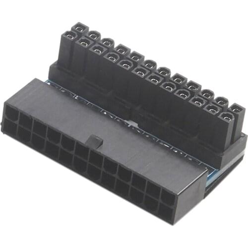ATX 24P Female to 24p Male Right Angle Power Supply Converter for Desktop