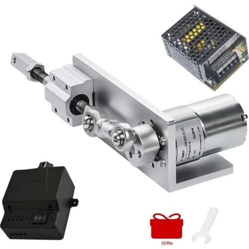 330LSet Small DIY Design Reciprocating Cycle Linear Actuator 12V 24V Stroke 12/16/20mm+Switching Power Supply+Speed Controller