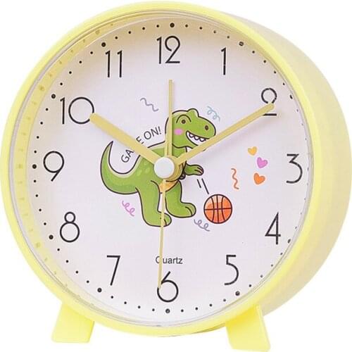 Mini alarm clock Childrens room decoration Cartoon alarm clock for children Kawaii Round alarm clock electronic product