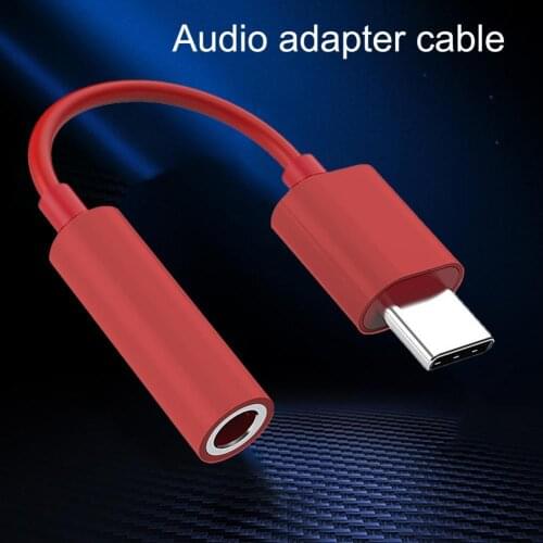 Mini Universal Audio Cable Type Type-C To 3.5mm Headphones Adapter For Huawei AUX Converter Cable For Mobile Phone