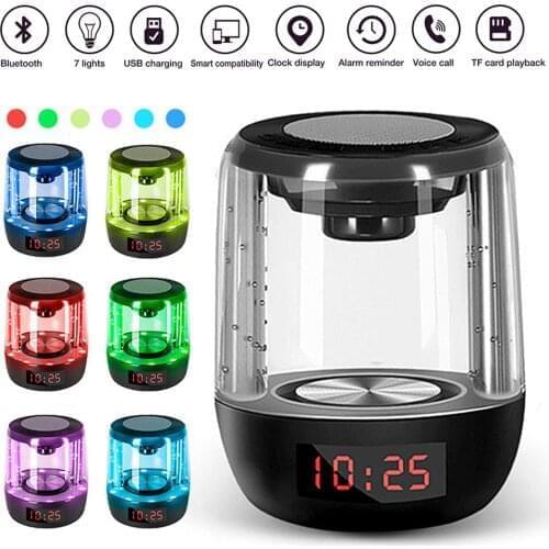 Night Light Bluetooth Speaker Touch Control Color Changing Bluetooth Speaker Portable LED Light Stereo Subwoofer