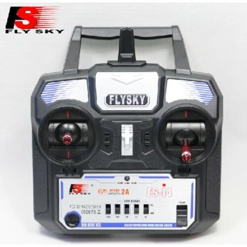 New FlySky 2.4G 4CH Channel FS-i4 Transmitter + Receiver Radio System Remote Controller Mode1/2 W/ Rx RC Helicopter Multirotor