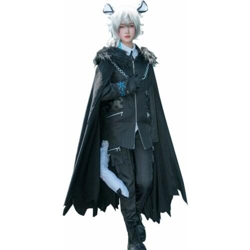 SilverAsh Cosplay Full suit ,Game Arknights clothing ,Cosplay boy clothing,Boss Cosplay Handsome cloak 11