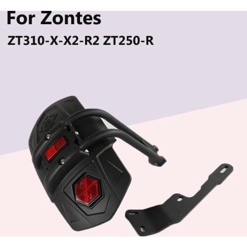 Applicable To ZONTES Shengshi ZT310-X-X2-R2 ZT250-R Motorcycle Modification Rear Mudguard Widened Water Baffle Rear Fender