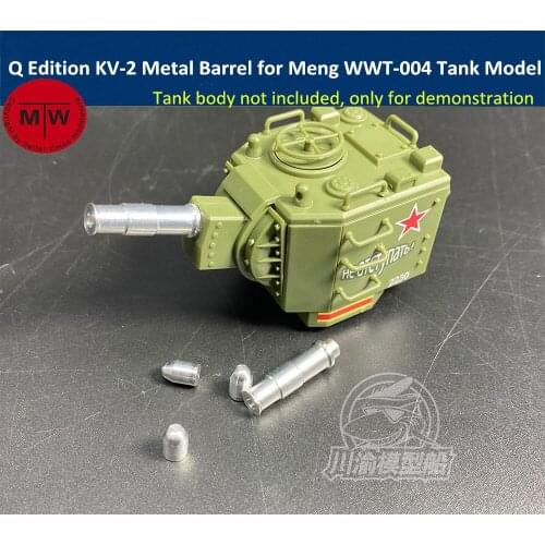 Q Edition KV-2 Metal Barrel Shell Kit for Meng WWT-004 Soviet Heavy Tank Model CYD009