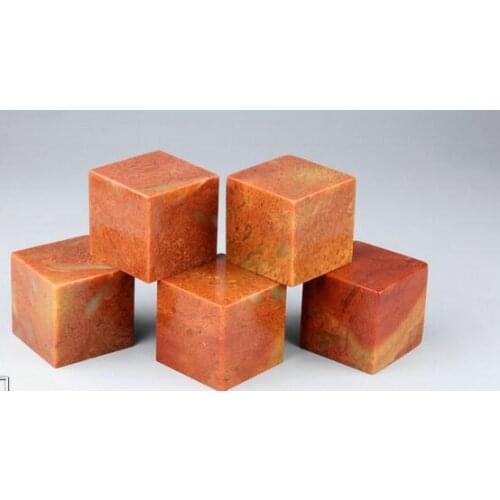Carving material wholesale Shoushan stone practice leisure chapter book painting law name 5x5x5cm seal 10pc