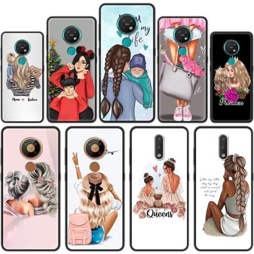 Luxury Shell for Nokia 7.2 5.3 2.2 2.3 3.2 4.2 2.4 3.4 1.4 5.4 C10 C20 G10 G20 X10 X20 Soft Phone Case Baby Mama Super Mom Girl