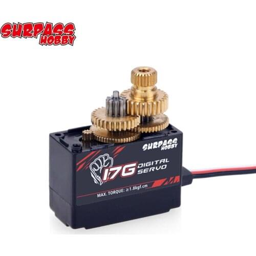 SURPASS Hobby S0017M 17g Metal Gear 3.5KG Servo for RC Airplane Robot 1/18 1/16 Truck Car Boat Duct Plane