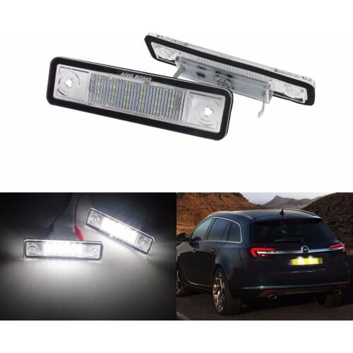 ANGRONG LED License Number Plate Light For Vauxhall Opel Astra F G Corsa Omega Signum Vectra (CA233)