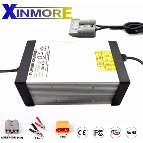 XINMORE Lifepo4 Lithium Battery Charger 29.2V 30A For 24V 8S Lifepo4 Li-ion Battery the Smart Charger with aluminum case