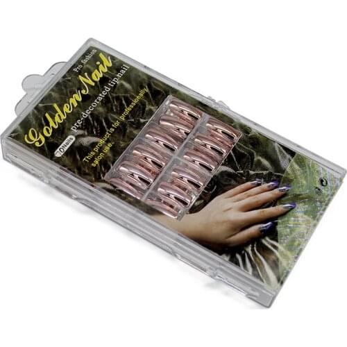 2014 newFree Shipping | Wholesale 70Pieces Metallic Color False French Nail Tips #04