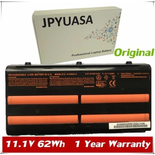 7XINbox 11.1V 62wh Original N150BAT-6 6-87-N150S-4291 Laptop Battery For Clevo N170SD N150SD N151SD N155S