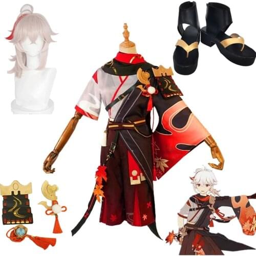 Anime Game Genshin Impact Kiryu Kazuha Battle Suit Party Gorgeous Uniform Cosplay Costume Halloween Men Free Shipping 2021 New