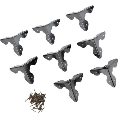 8Pcs 33mm Jewelry Gift Wood Box Case Corner Brackets Book Scrapbooking Notebook Album Menus Folders Corner Decorative Protectors