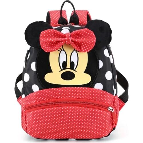 Nwe Disney Cartoon large size Backpack For Baby Boys Girls Minnie Mickey Mouse Children Lovely Schoolbag Kindergarten Kids Toys