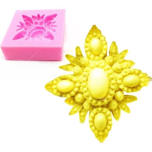 DIY Gem Gemstone jewel Shape Silicone Fondant Soap 3D Cake Mold Cupcake Jelly Candy Chocolate Decoration Baking Tool SQ1641