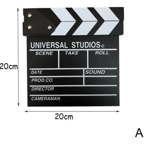Director Board Grocery Score Board Movie Clapboard Photography Shooting Accessories Background Props Wood Prop E4V2