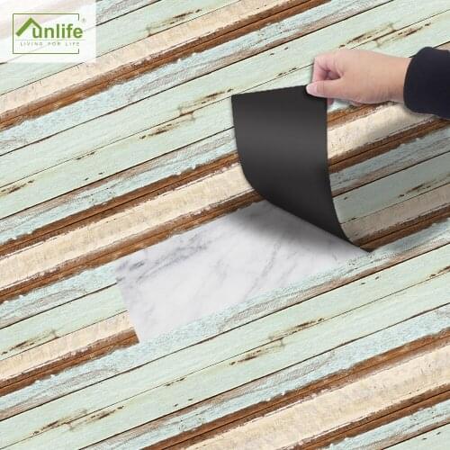 Funlife® 20x300cm Color Wood Grain Ground Sticker Anti-slip Self-adhesive Floor Sticker for Bedroom Bathroom Kitchen Home Decor