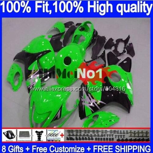 Injection For SUZUKI Hayabusa GSXR 1300 GSXR-1300 Black Green 29MC.66 GSXR1300 2008 2009 2010 2011 2012 08 09 10 11 12 Fairing