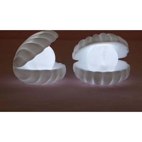 Creative pearl shell luminous lamp bedside room decoration desktop decoration childrens toy gift exquisite romantic