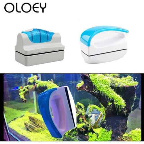 Magnetic Clean Brushes for Aquarium Fish Tank Glass Window Algae Scraper Floating Curve Brush Aquarium Cleaner Accessories Tools