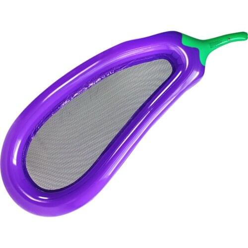 Swimming Pool Float Eggplant Shape Inflatable Pool Float Lounge Load Bearing 100kg Suitable For Swimming Poo Seas Water Parks