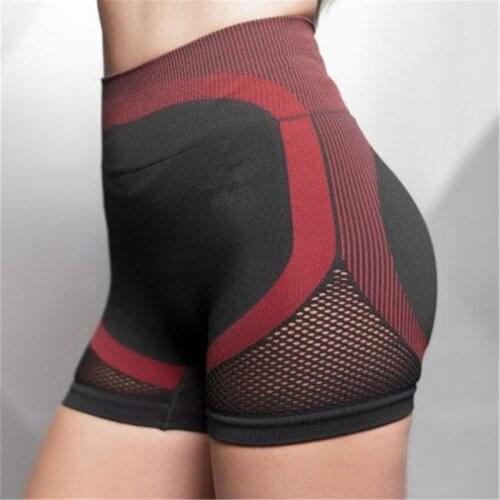 2020 Newest High waist seamless gym shorts fitness yoga short scrunch butt yoga shorts spandex pink short workout legging