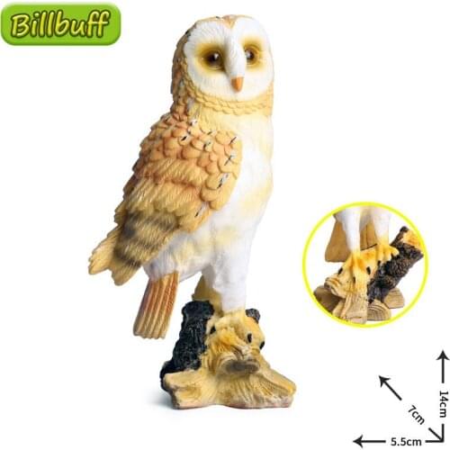 New Simulation Animals Solid PVC Eagle Owl Model Action Figures Collection Miniature Cognition Educational toy for children Gift
