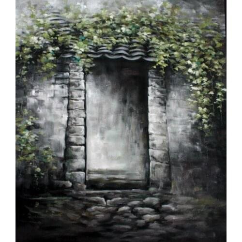 Professional Scenic Hand Paint Muslin backdrops FSE40, 10ft x 10ft Hand Painted Photography Background