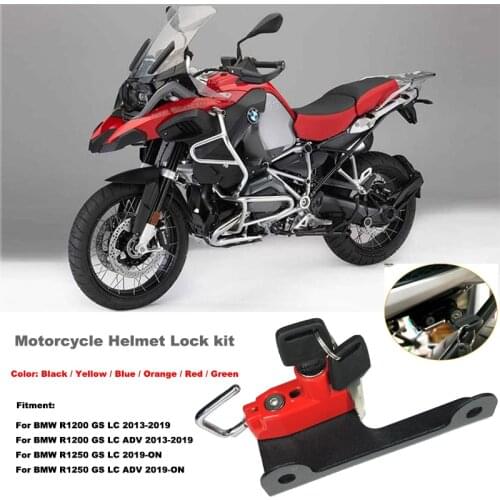 Motorcycle Helmet Lock Kit for BMW R1200GS LC /ADV 2013-2018 R1250GS Adventure 2019 Motorbike Helmet Lock Motorcycle Accessories