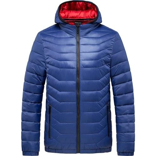 AIOPESON Hoodied Winter Jacket Men Casual Solid Color Outwear Korea Parkas Men New Winter Streetwear Warm Waterproof Coat Men