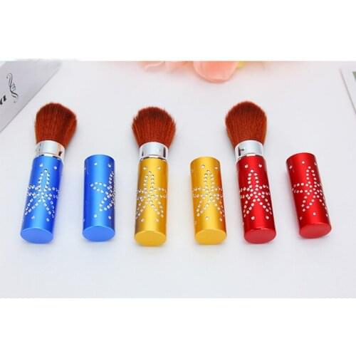 1Pcs 8.5cm Colorful Beautiful Professional Cheap Face Beauty Make Up Cosmetic Tool Product Retractable Kabuki Blush Brush