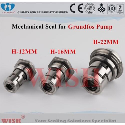 16MM Grundfos type H mechanical seal CARTRIDGE SEAL CR HQQE