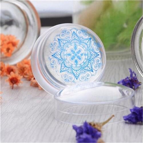 3.6cm Clear Silicone Jelly Nail Stamper with Cap Chess Design Nail Art Stam Art Stamper Stamping Plastic Plate With Scraper, #56