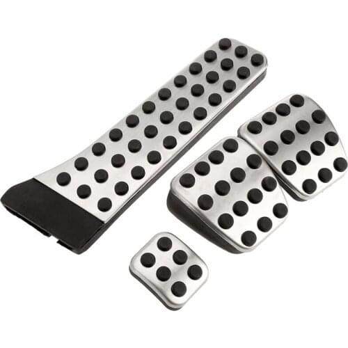 4Pcs Stainless Steel Pedal for Mercedes-Benz W202 W203 W204 W124 W210 W211 W212 W218 X204 R172 R231 C E CLS Glk SLK