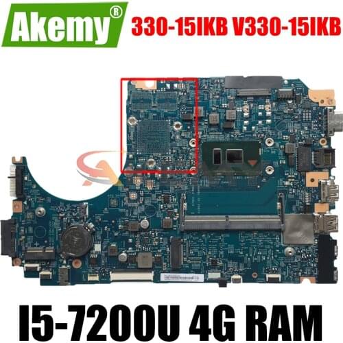 5B20R33550 For lenovo V330-15IKB Laptop Motherboard LV315KB MB 17807-3M With SR342 I5-7200U CPU 4G RAM 100% tested working