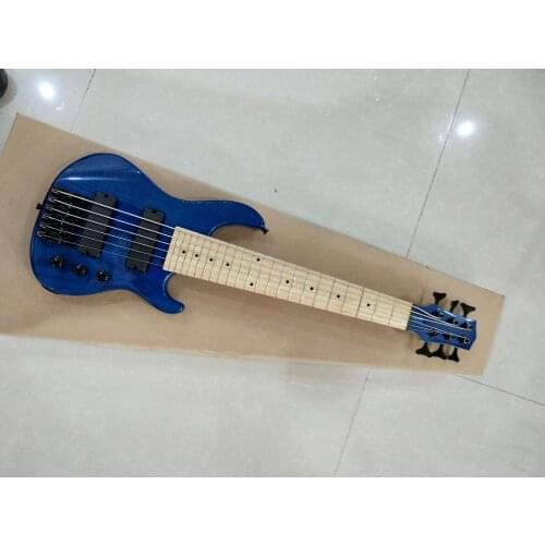 Customized 6-string mini bass electric guitar,648 string pitch, white wax xylophone body, 4-string, 5-string and 6-string, multi
